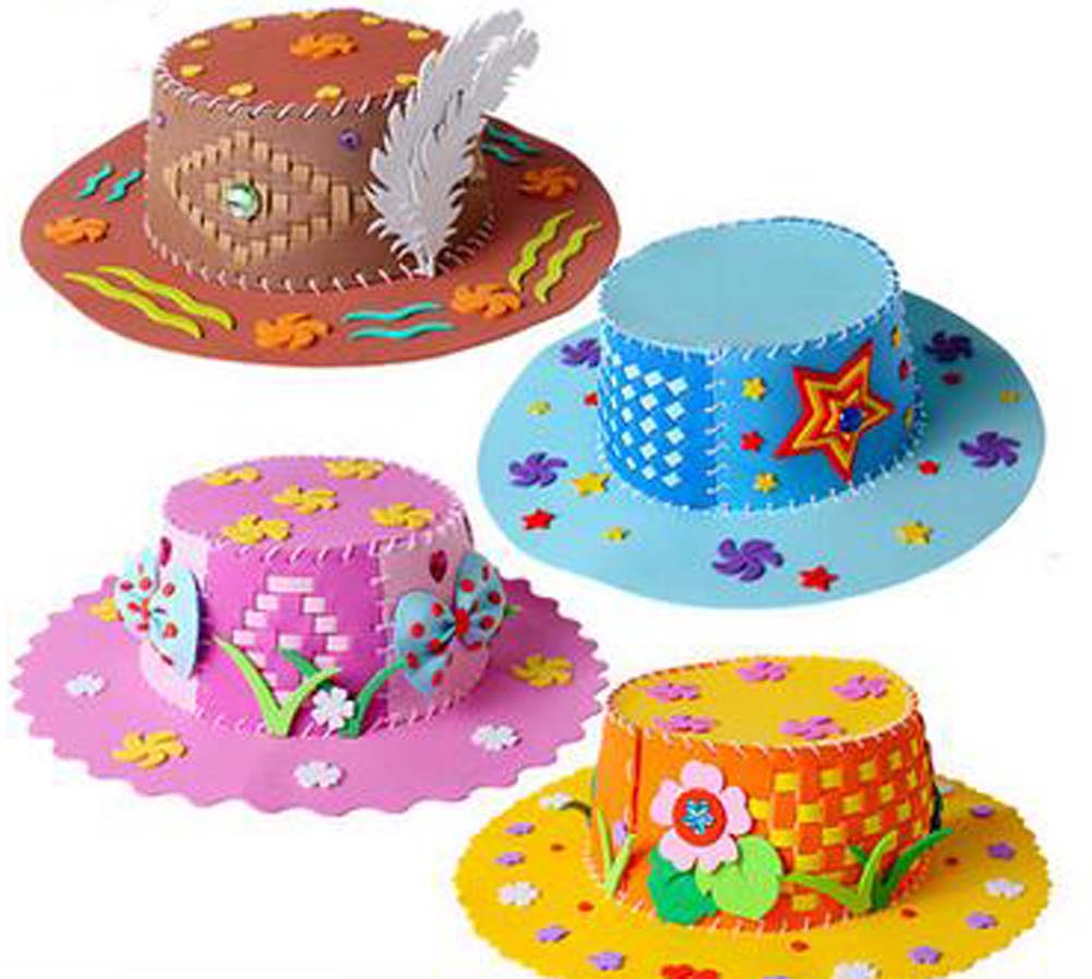 DIY Homemade Hat Creative Diy Toy Performance Props Yellow