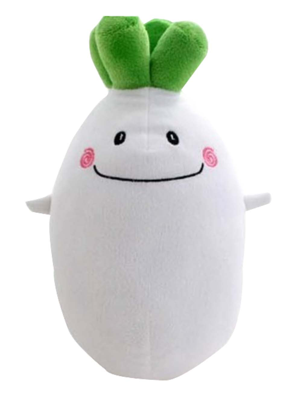 Simulation Of Vegetable Plush Toys Pillow Birthday Gift White Radish 43cm