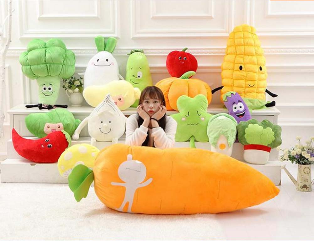 Simulation Of Vegetable Plush Toys Pillow Birthday Gift White Radish 43cm