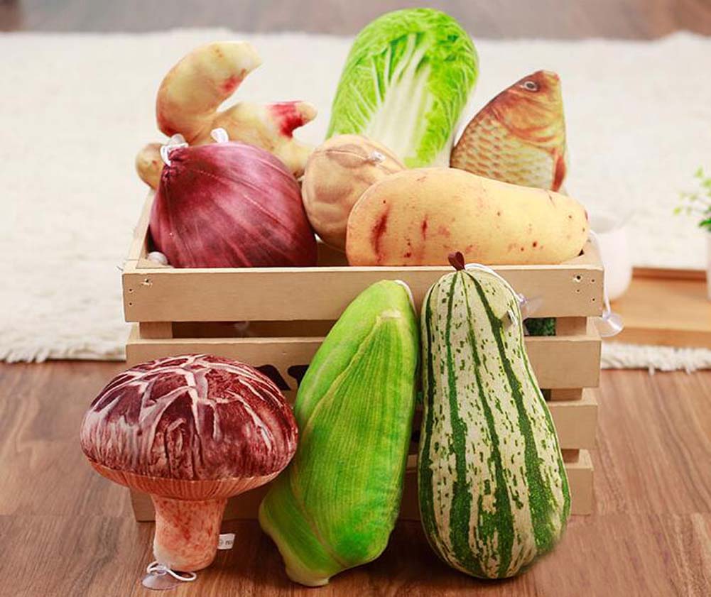 Cute Small Plush Stuffed Toy Vegetables Sofa Bed Decorative Throw Pillow,Potato