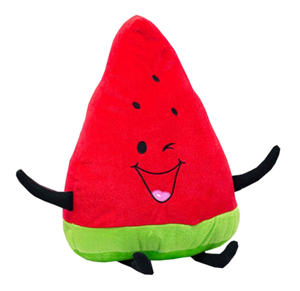 Fruit Creative Pillow 3D Plush Pillow Back Waist Cushion,Watermelon,40Cm