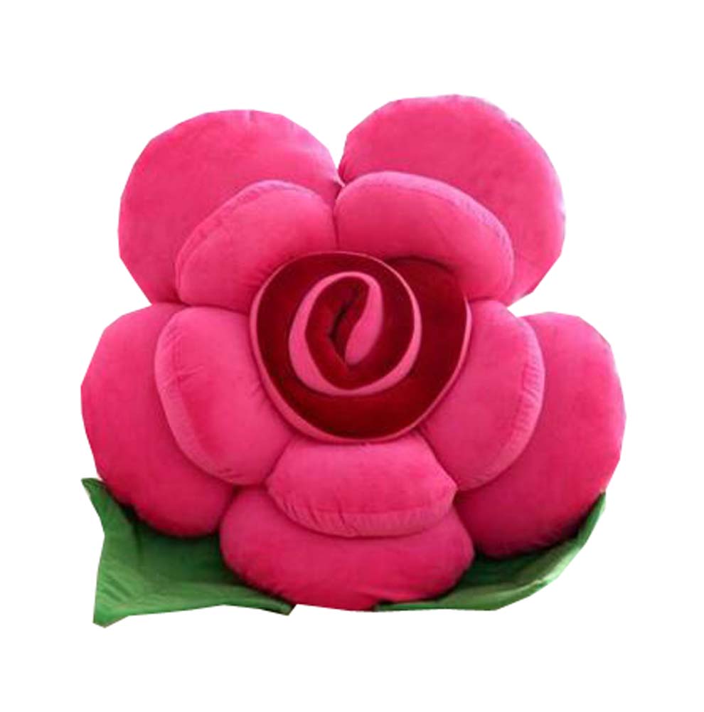 15" Cute Plush Stuffed Toy Flowers Style Sofa Bed Decorative Throw Pillow - A