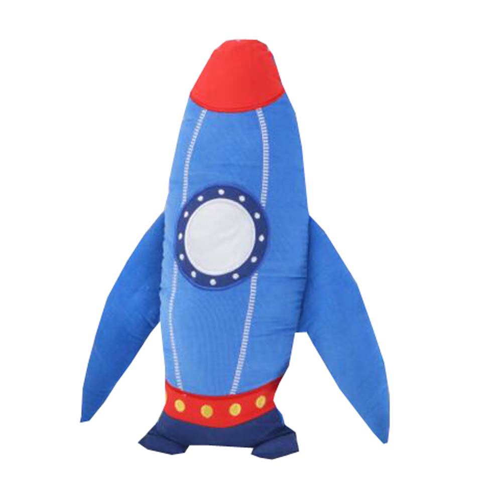 Cartoon Rocket Decorative Pillow Toys Cotton Sofa Back Cushion Throw Pillow