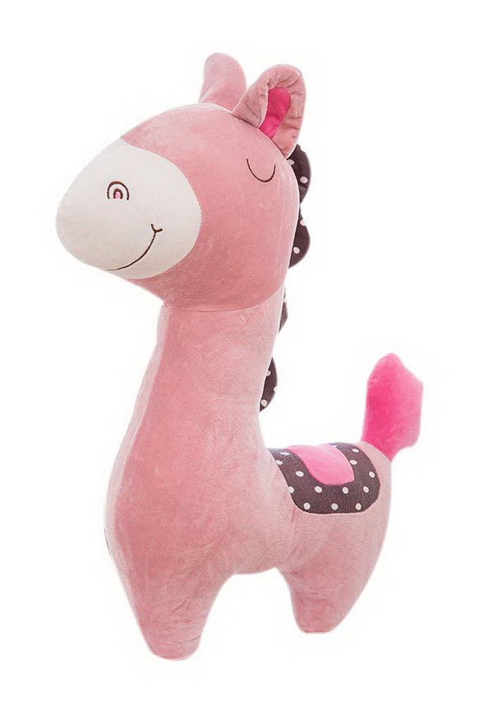 Cute Plush Toy Horse Animal Pony Cloth Doll Valentine's Day Gift For Girls, Pink