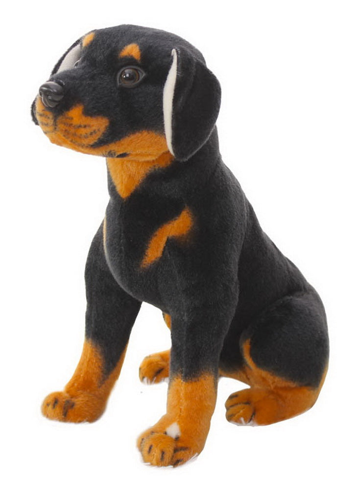 Simulation Dog Plush Toy Black Puppy Doll Home Decor Children Birthday Gift Doll