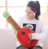 Simulation Musical Instrument Guitar Plush Toys Children Fruit Dolls, Watermelon