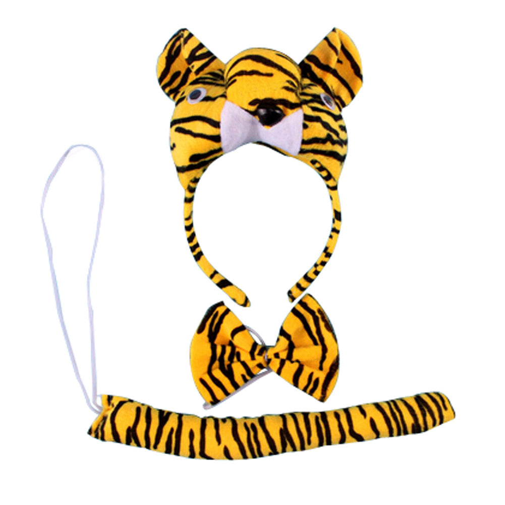 Children Performances Tiger Animals 3D Clothes Suit Dressing Party Clothing