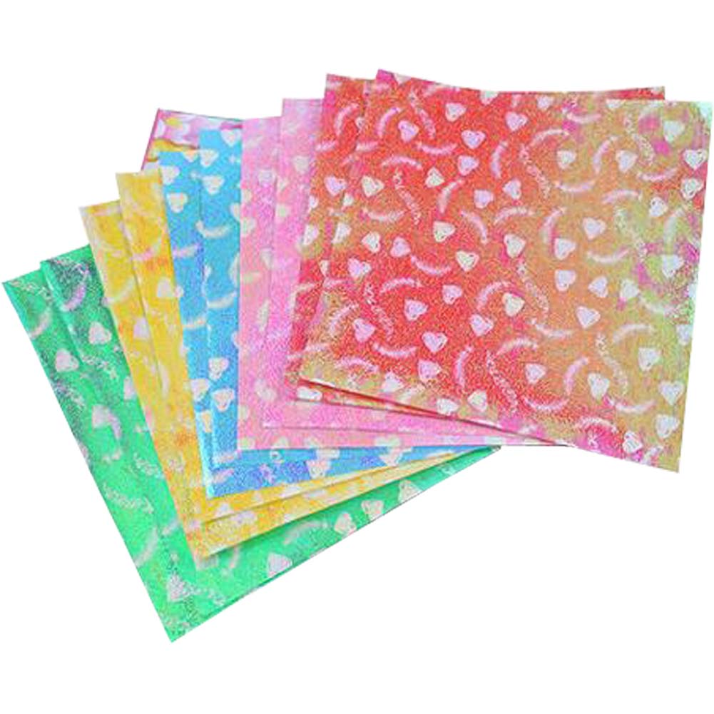 Lovely Heart DIY Paper Crafts Folding Paper Kids Crafts,40Pcs,15CM,Random Color