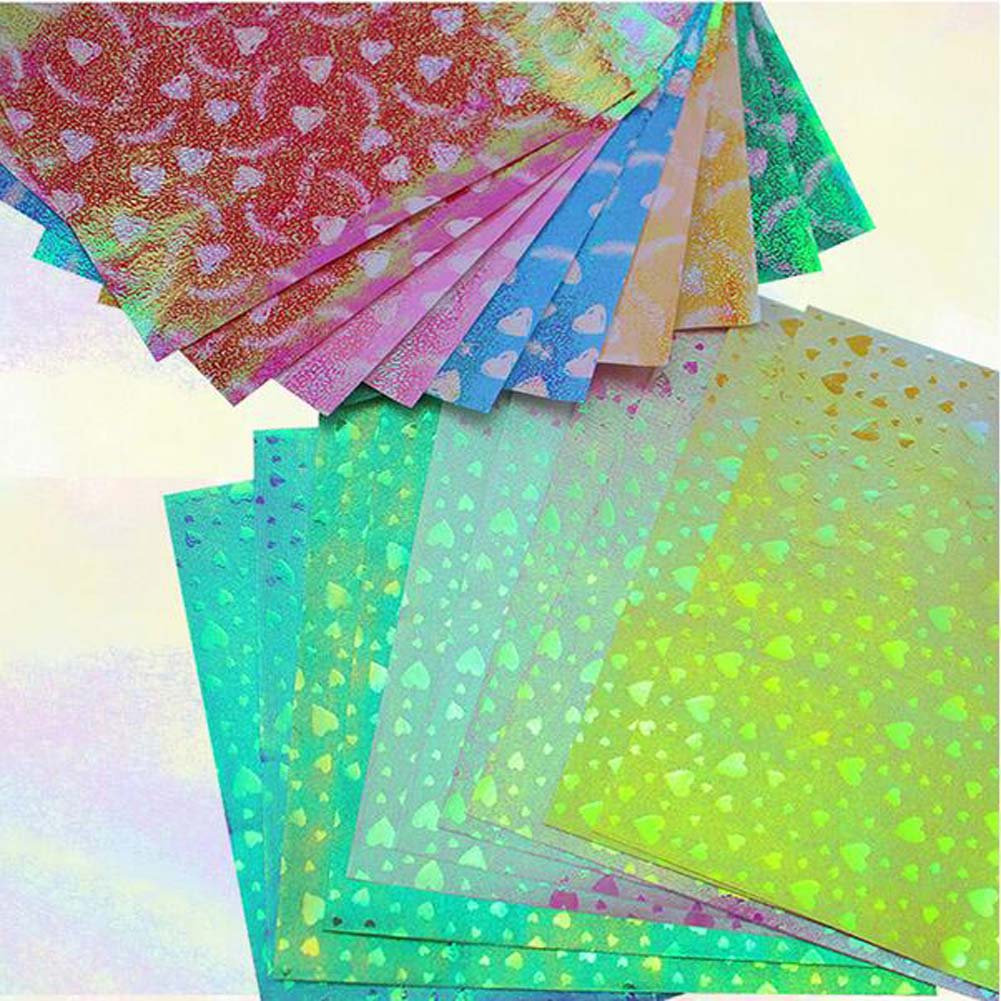 Lovely Heart DIY Paper Crafts Folding Paper Kids Crafts,40Pcs,15CM,Random Color