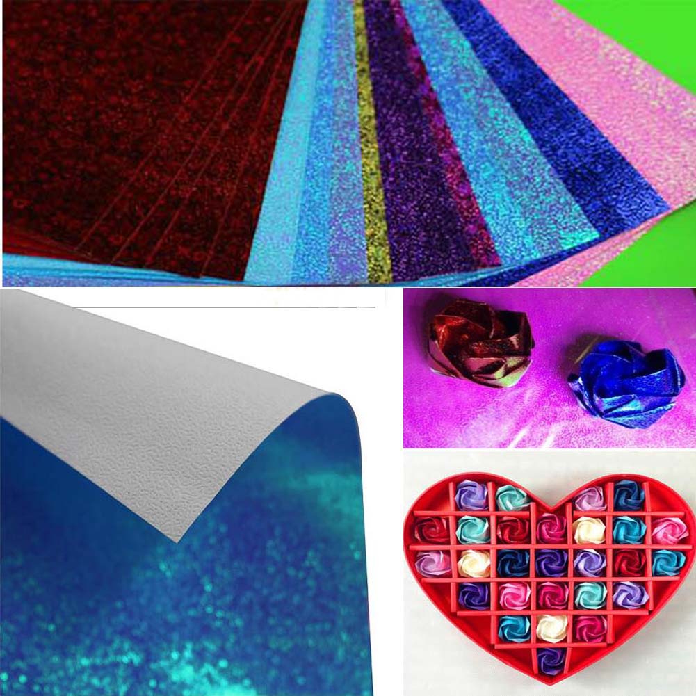 Colorful DIY Paper Crafts Folded Paper Kids Crafts,40Pcs,20CM,Random Color