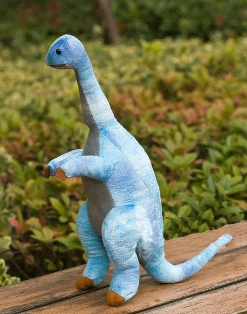 Dinosaur Plush Toy Stuffed Dinosaur Blue Iguanodon 23.5''