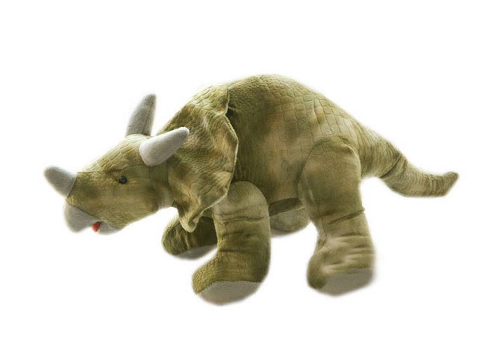 Dinosaur Plush Toy Stuffed Dinosaur Army Green Triceratops 23.5''