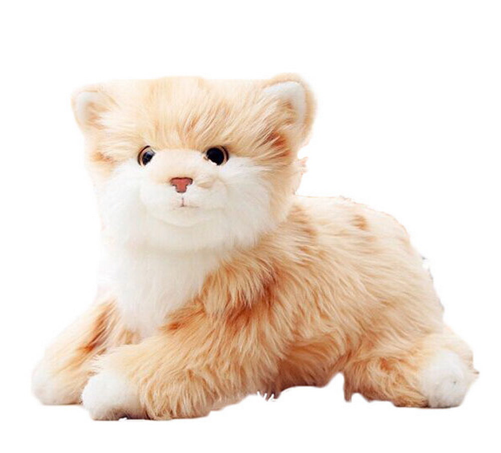 Lovely Cat Dolls Simulation Boyfriend Birthday Gift--Beige Stripe Cat