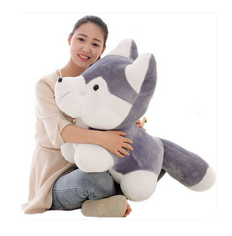 Siberian Husky Plush Toy Plush Animal Toys Kids Toy 1 Pcs, 40cm Height