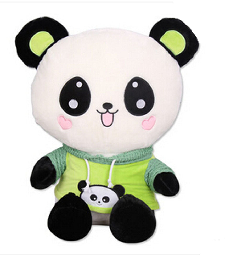 Cute Panda Doll ,Bear Plush Toy Bear, 1Pcs,Green  Heart Sweet