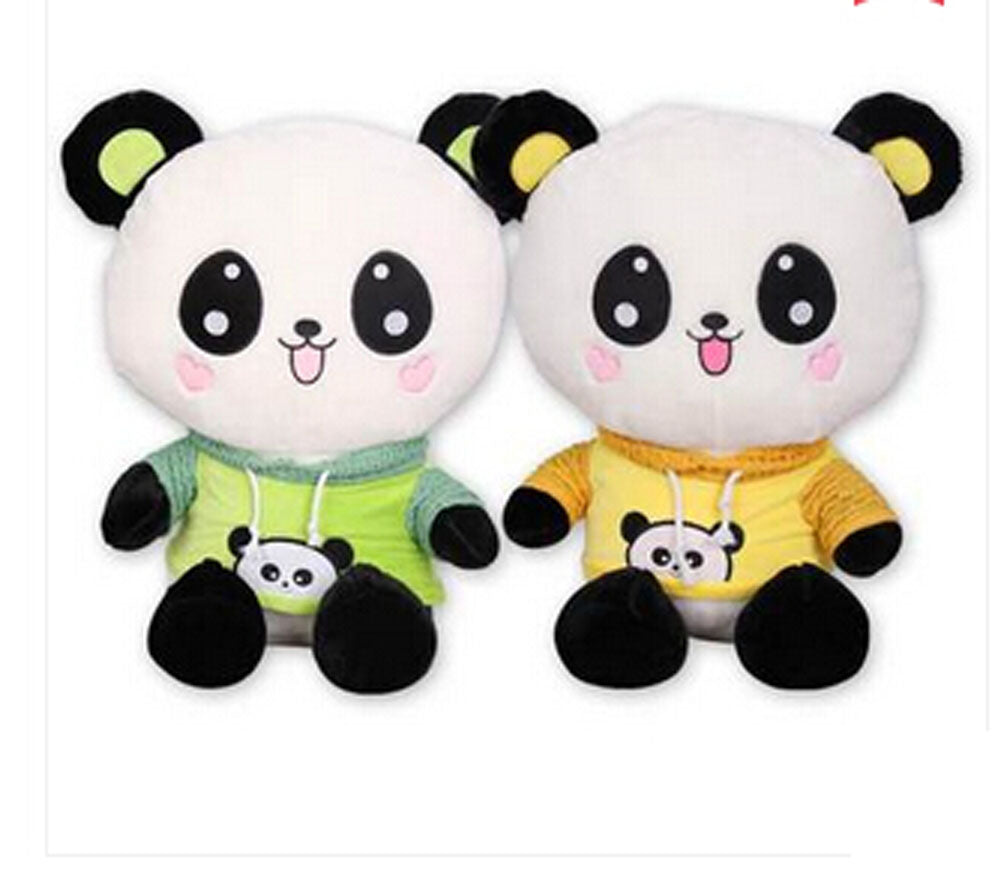 Cute Panda Doll ,Bear Plush Toy Bear, 1Pcs,Green  Heart Sweet