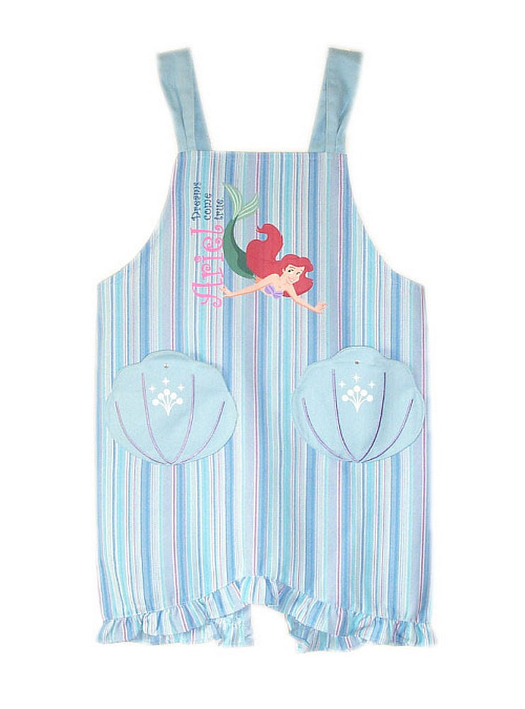 Blue Vertical Striped Apron for Preschool Infant, Toddles