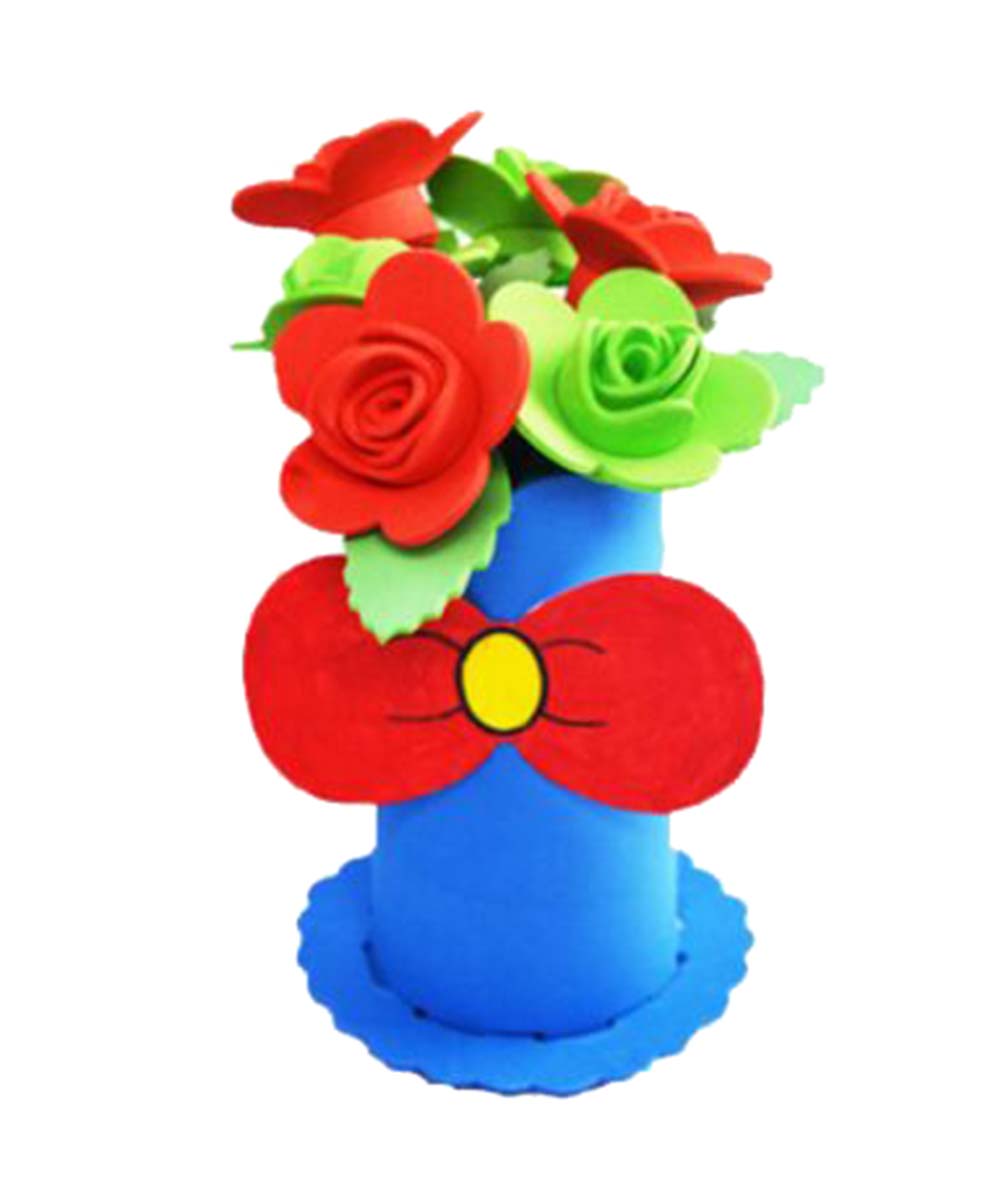 2 Sets Of Cute Unfading Children DIY Potted Decorative EVA Rose