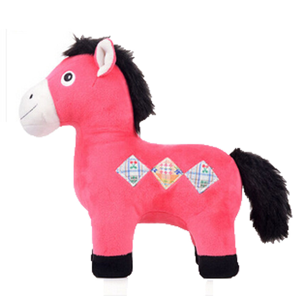 Great Choice, Happiness Cloud River Horse Plush Doll-Powder Horse (22CM)