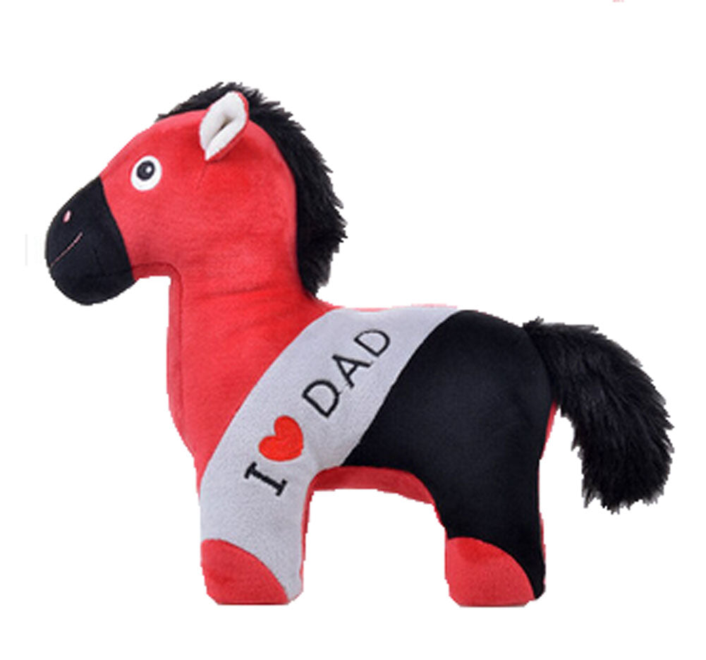 Great Choice, Happiness Cloud River Horse Plush Doll-The Red Horse Father (22CM)