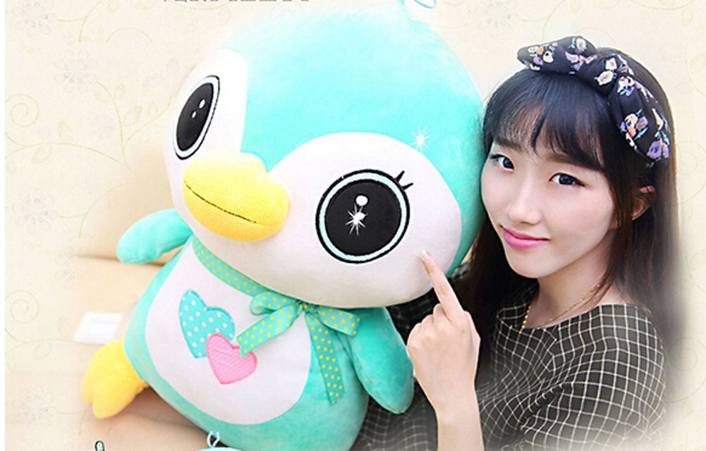 Great Choice,Plush Penguin  Toy 1Pcs,50cm,Grass Green