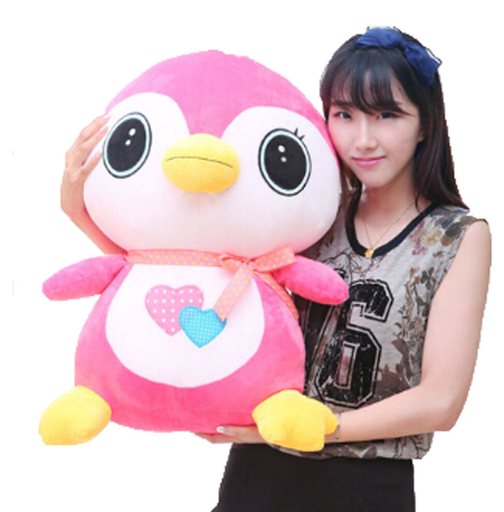 Great Choice,Plush Penguin  Toy 1Pcs,50cm,Rose Red