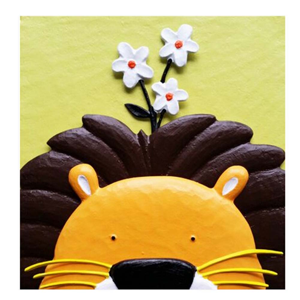 [Lion&Flower] 3D Paint-By-Number Kits DIY Painting Crafts for Kids Over 5Y