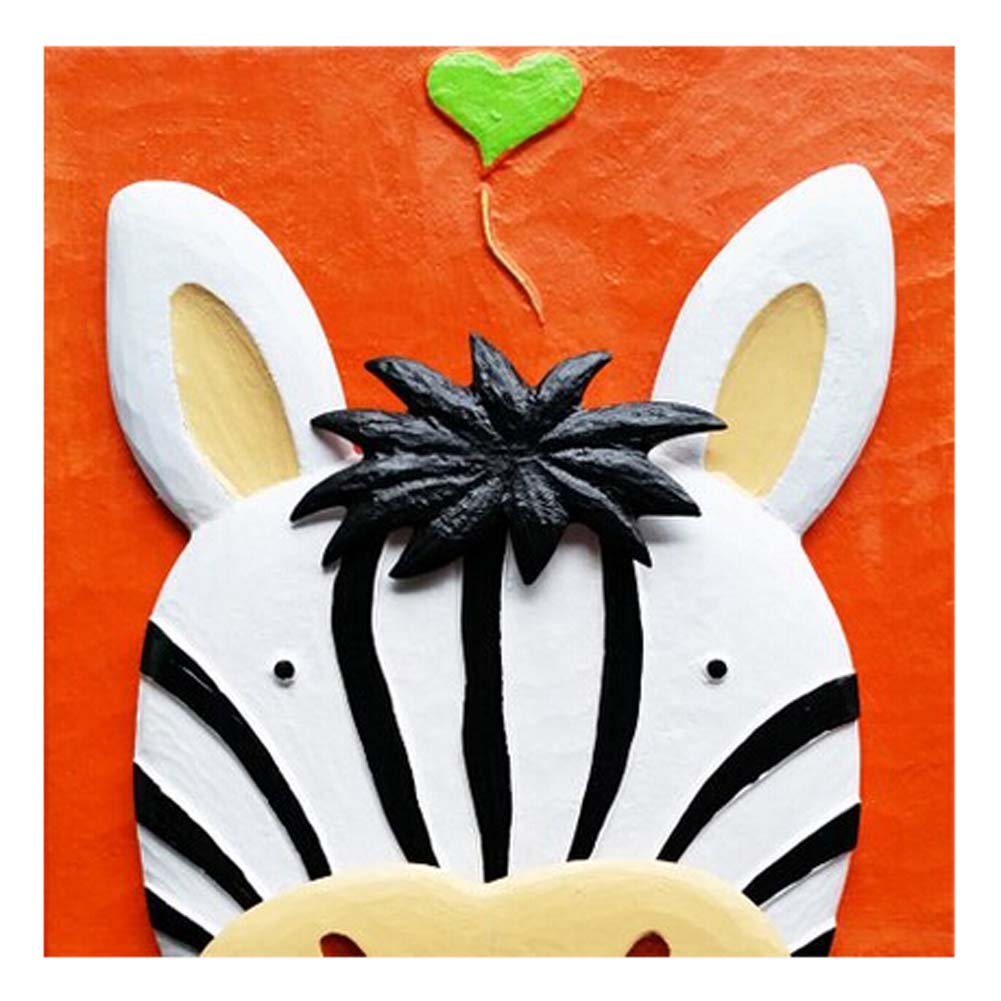 [Funny Zebra] 3D Cartoon Paint-By-Number Kits Kids DIY Painting Crafts,Over 5Y