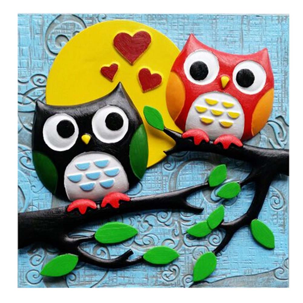 [Accompany] Cartoon 3D Paint-By-Number Kits Kids DIY Painting Crafts,Over 5Years