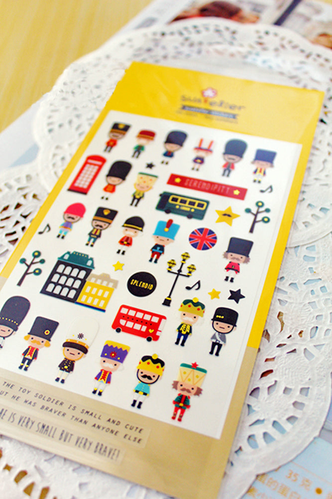 Set Of 2 Sticker/Stamp Decoration/Diary Stickers/DIY Decoration(Cartoon)
