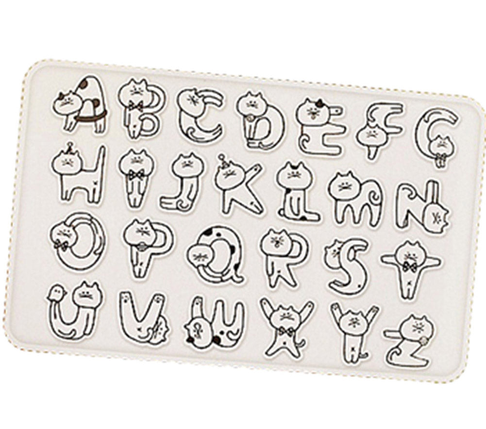 Set Of 3 Sticker/Stamp Decoration/Diary Stickers/DIY Decoration(Cat Letters)