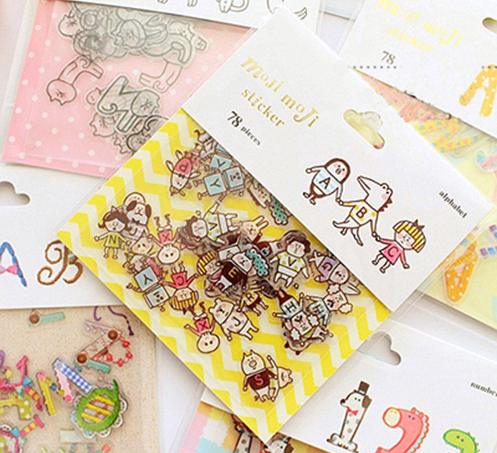 Set Of 3 Sticker/Stamp Decoration/Diary Stickers/DIY Decoration(Garland Letter)